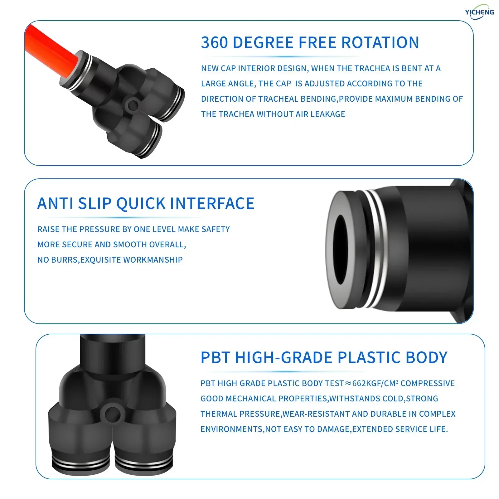 10MM ID Hose Connector Y Split - Push Fit Connector recension och pris