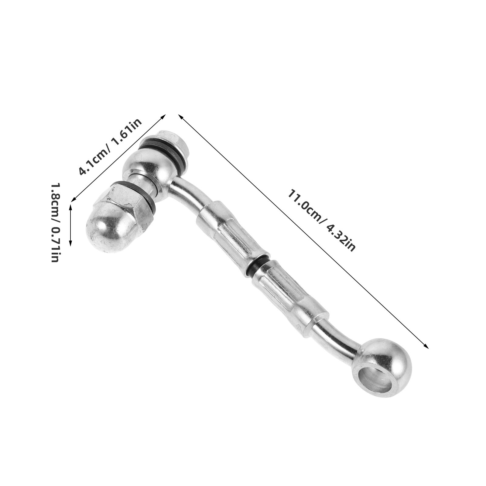 Metric Oil Tube Fitting Adapte - Compression Fitting Brass recension och pris