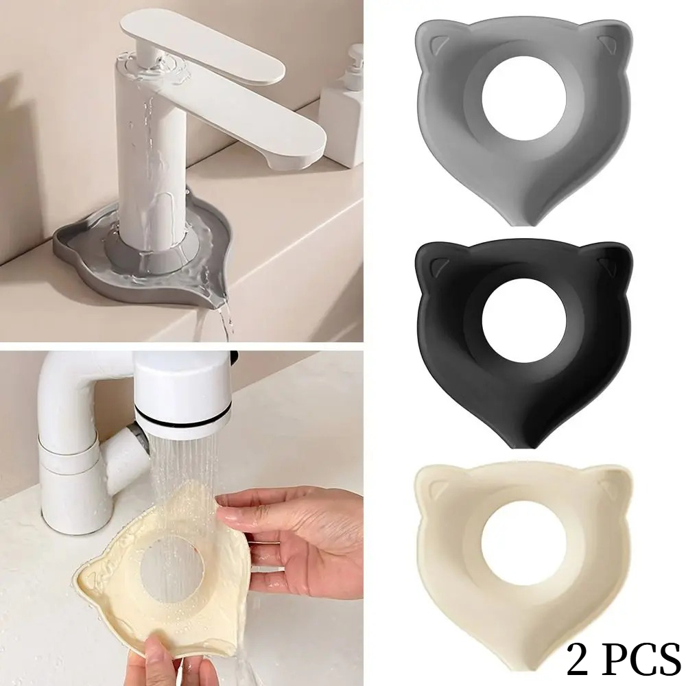 2pcs Creative Cat-Shaped Drain - Silicone Tap Washer recension och pris