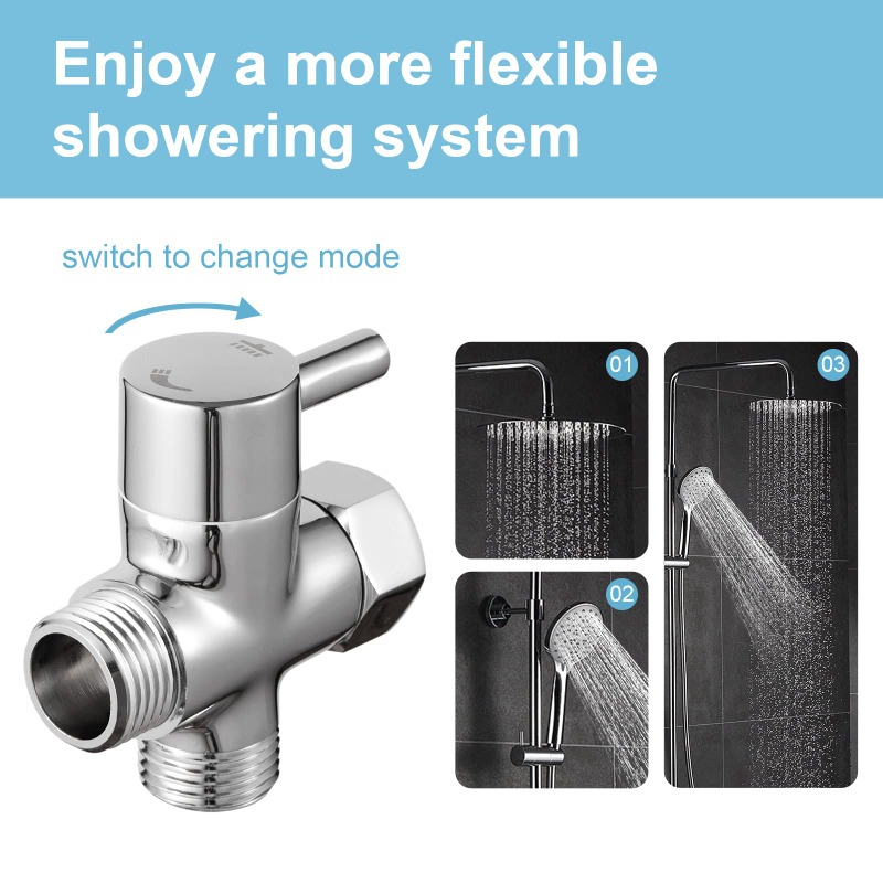 Brass Metal 3 Way Shower Head  - Shower Valve Cartridge recension och pris