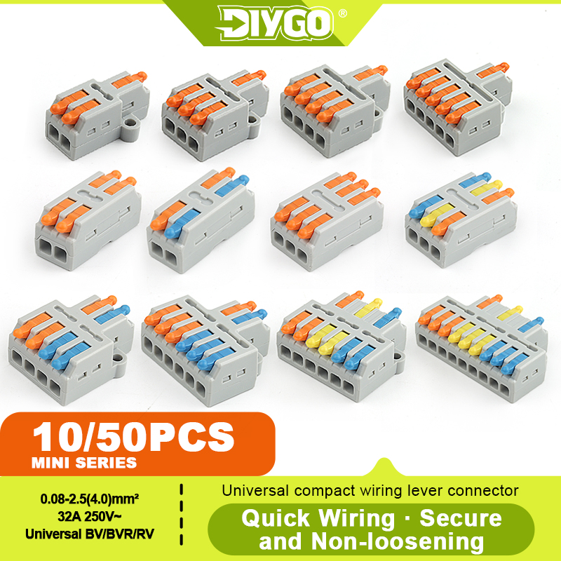 DIY GO 10/50PCS Universal Comp - Push Fit Connector recension och pris